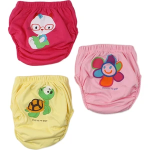 Story Baby Alıştırma Külodu Kaplumbağa, Çiçek ve Gözlüklü Çocuk