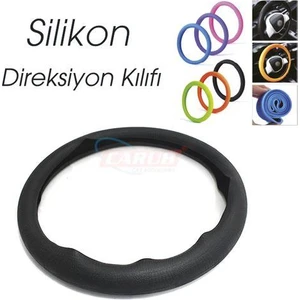 Direksiyon Kılıfı Silikonlu Siyah