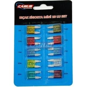 Carub Sigorta Bıçak Mini 10Lu Set