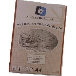 Alex Schoeller Millimetrik Aydinger Blok 95-95 gr. A4 30 Yaprak
