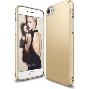 Slim iPhone 7/8 Kılıf Royal Gold - 4 Tarafı Saran Tam Koruma İnce Şık Tasarım