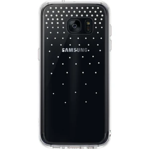 Noble Fusion Galaxy S7 Edge Taşlı Kılıf Extra Darbe Emici - Snow Clear