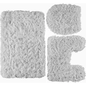 Doğuş Peluş Halı Doğuş Peluş Halı Tavşan 3'lü Klozet Takımı Beyaz