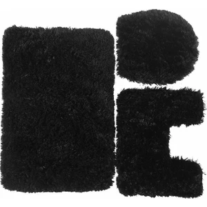 Doğuş Peluş Halı Doğuş Peluş Halı Tavşan 3'lü Klozet Takımı Siyah