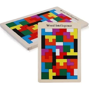 Ahşap Tetris Eğitici Oyuncak - Çocuk Gelişim Oyunu