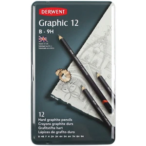 Graphic Dereceli Kalem Seti Hard Technical Teneke Kutu 12'Li