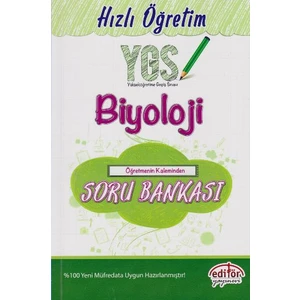 Editör Yayınları YGS Hızlı Öğretim Biyoloji Soru Bankası