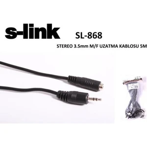 S-Lınk Sl-868 3.5Mm 5Mt Stereo Uzatma Kablo