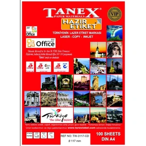 Tw-2041  Cd Etiketi 100  Sayfa  200 Etiket