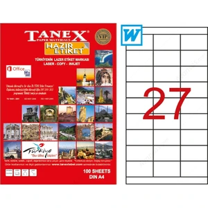 Tw-2327 70 Mm X 30 Mm 100 Sayfa Lazer