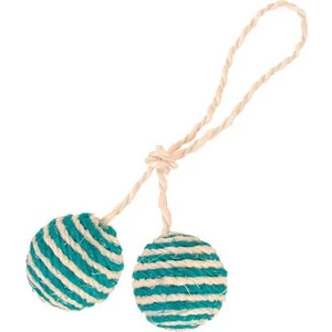 Kedi Oyuncağı İpli 2 Top, 4.5 Cm