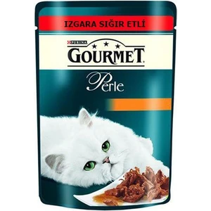 Gourmet Perle Izgara Sığır Etli Yetişkin Kedi Yaş Maması 85 Gr