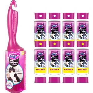 Premium Tüy Toplayıcı Rulo 48 Yaprak + 8 Adet Yedek Rulo 30 Yaprak