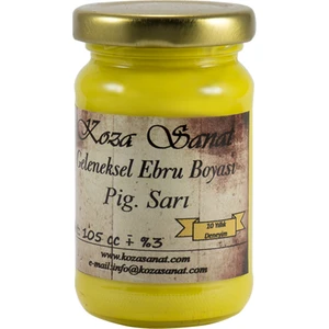 Ebru Boyası - Ezilmiş Boya Pigment Sarı 105 Cc