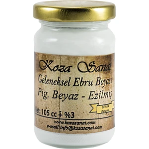 Ebru Boyası - Ezilmiş Boya Pigment Beyaz 105 Cc