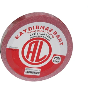 Kaydırmaz Zemin Merdiven Kaydırmaz Bant 25Mx25Mm Kırmızı