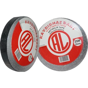 Kaydırmaz Zemin Merdiven Kaydırmaz Bant 25Mx25Mm Siyah