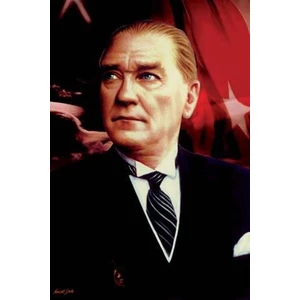 Ekin Bayrakçılık Atatürk Resmi Raşel Kumaş 300X450cm.