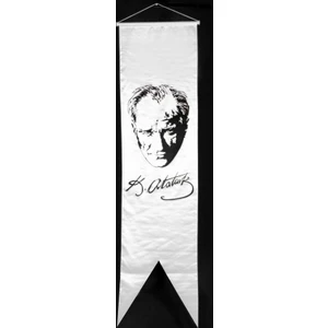 Ekin Bayrakçılık Kırlangıç Bayrak Atatürk Resmi 50x200cm.