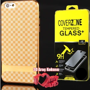 iPhone 6 6S Kılıf Elite Silikon Ekose + + 3d Araç Kokusu