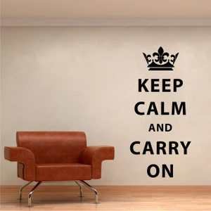 Keep Calm and Cary On Duvar Sticker