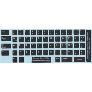 Notebook Uzman Almanca Klavye Sticker, Almanca Klavye Etiketi, Notebook Ve Pc Uyumlu