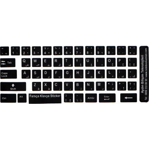 Notebook Uzman Farsça Klavye Sticker, İranca Klavye Etiketi, Notebook Ve Pc Uyumlu