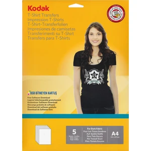 T-Shirt Transfer Baskı Kağıdı A4 Siyah-Renkli 5 Sayfa