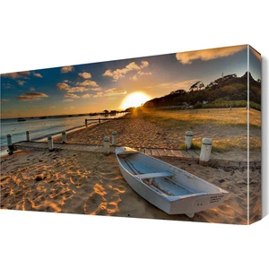 Dekor Sevgisi Deniz ve Kumsal Manzarası Canvas Tablo  45x30 cm