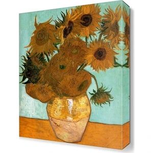 Dekor Sevgisi Vincent Van Gogh Ayçiçeği Canvas Tablo  45x30 cm