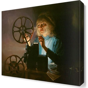 Dekor Sevgisi Virgil Elliott Sinema Canvas Tablo  40x40 cm