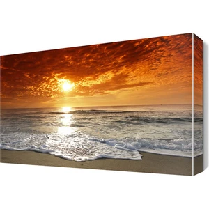 Dekor Sevgisi Dalga ve Güneş Manzarası Canvas Tablo  105x70 cm