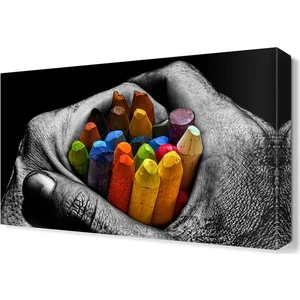 Dekor Sevgisi Pastel Boya Tablosu 45x30 cm