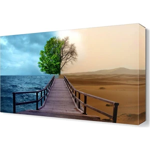 Dekor Sevgisi Çöl ve Deniz Tablosu 45x30 cm