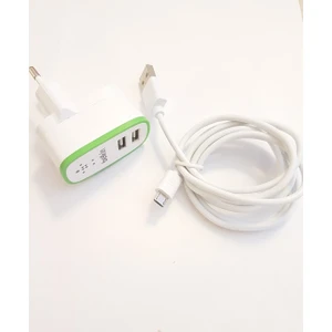 2 Port Ev Şarj Seti Micro Usb Beyaz