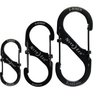 Nite Ize S-Biner SlideLock 3lü Paket-Siyah