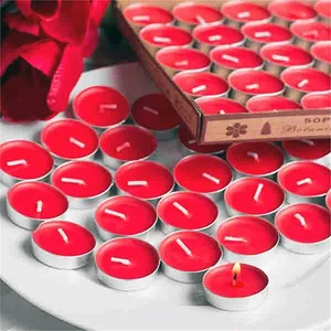 100 Lü Kırmızı Tealight Mum