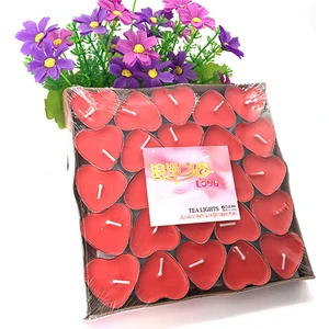 Kırmızı Kalp Tea Light Mum