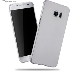 Case Leap Samsung Galaxy S7 Edge Rubber Kılıf Silver