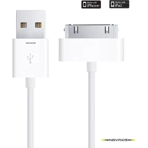 Inovaxıs Etiketli iPhone Uyumlu 4 - 4S - iPad Data & Şarj Kablosu (Güvenlik Etiketli)