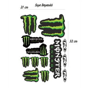 Monster Sponsor Sticker Seti