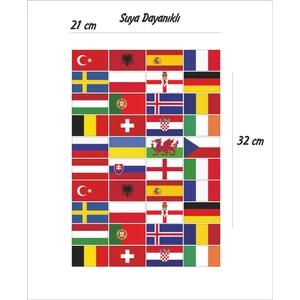 Ülke Bayrakları Sticker Seti
