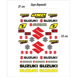 Suzuki Motosiklet Sticker Seti