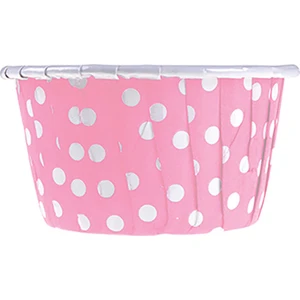 Muffin-Kek Kapsülü Pembe Puantiyeli 50li