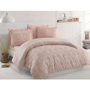 Enlora Home Kolay Ütülenir Nevresim Takımı Çift Kişilik Pure Pudra