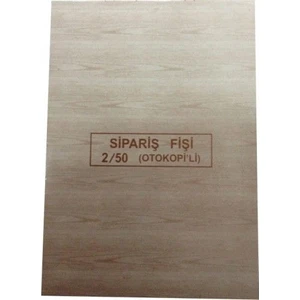 Sipariş Fişi 2x50 3 Nüsha Otokopili