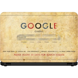 15.6 INC Notebook Sticker Klasik Google Arama Motoru