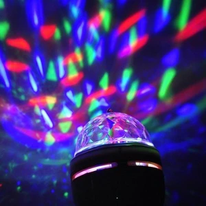 360 Derece Dönen Renkli Dekoratif Disco Lamba