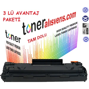 Hp Ce 285A 3Lü Paket Muadil Toner P1100, P1102W, M1132, M1212, M1217