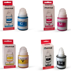 Canon Gi 490 Uyumlu Photoink 4 Renk Mürekkep Takımı -Canon G1400/G2400/G3400/G1410/G2410/G3410/G4400 Uyumlu